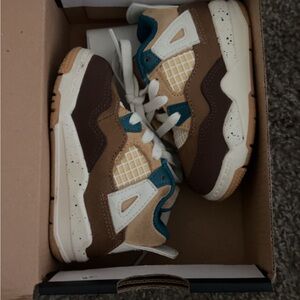 Kids' Brown and Blue Sneakers